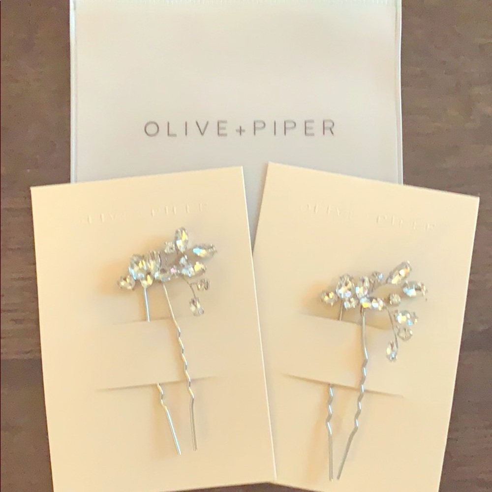 Olive and Piper Quinn Hair Pins -2 Silver